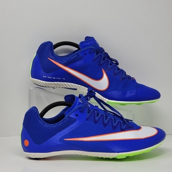 Nike Zoom Rival Sprinter Track Spikes Racer Blue Lime DC8753-401 Men Size 11 New